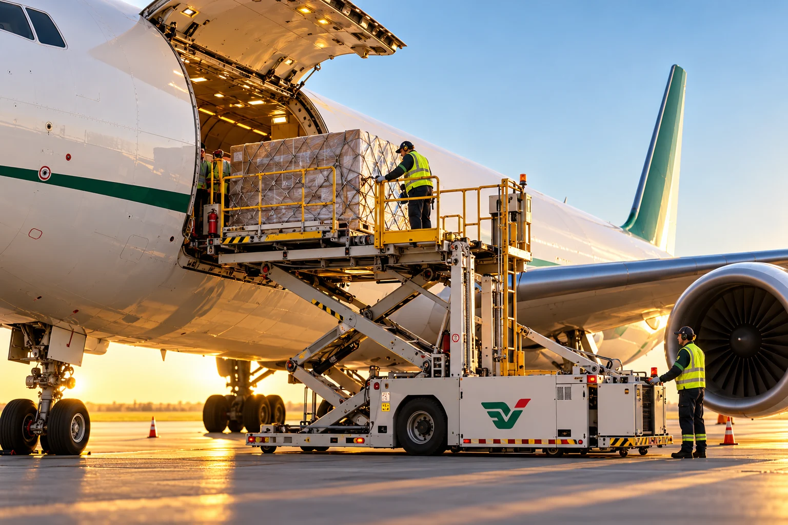 Air freight scene