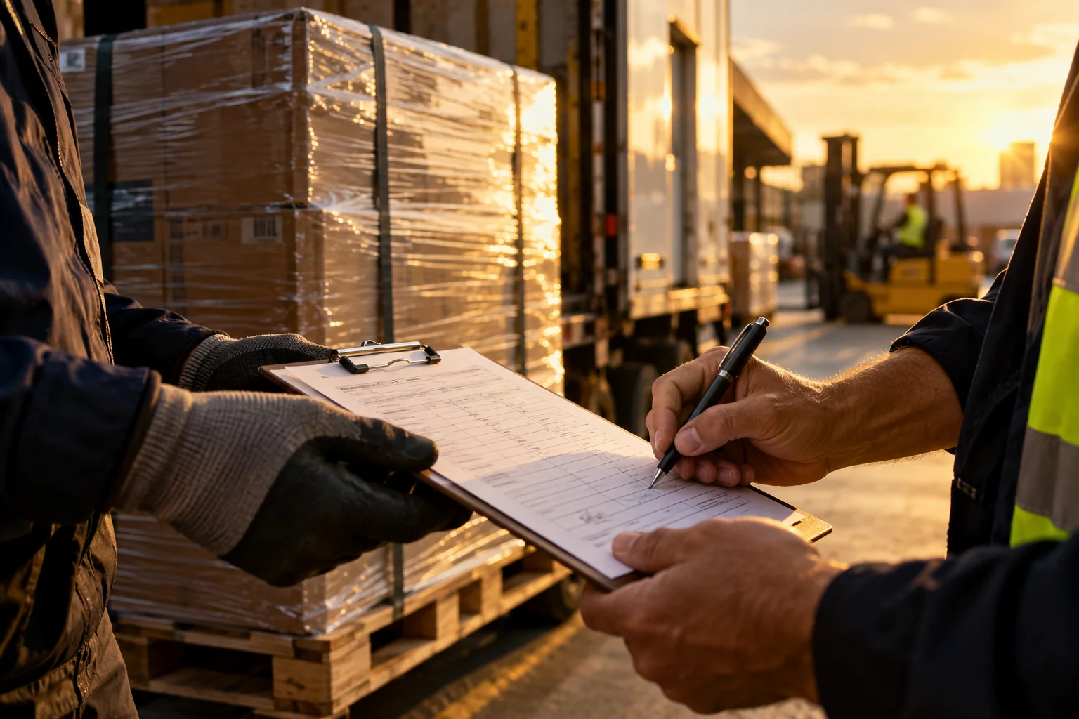 Freight scene: Proof of delivery: closing the shipment properly