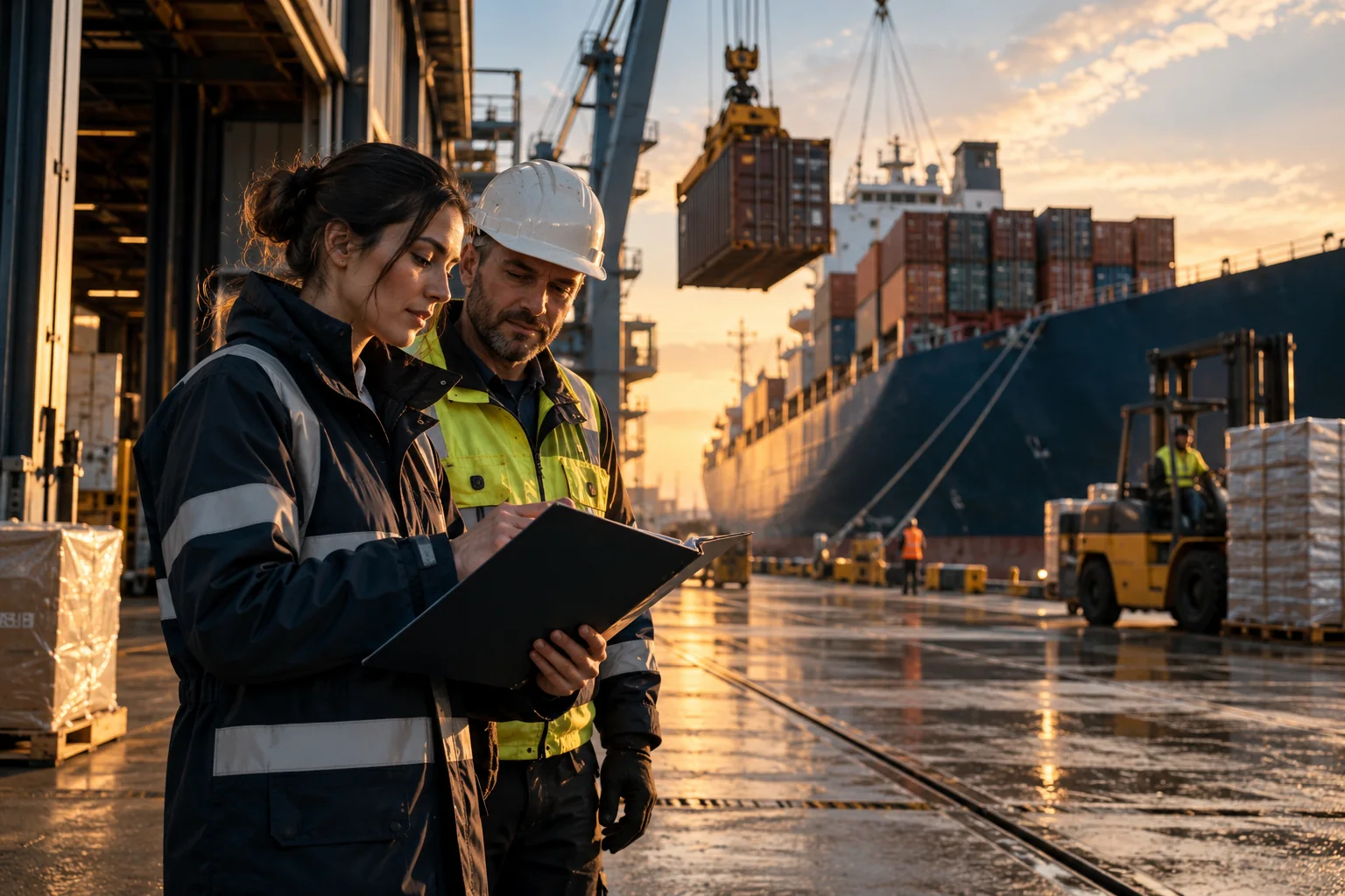 Freight scene: Freight forwarding that connects the handovers.