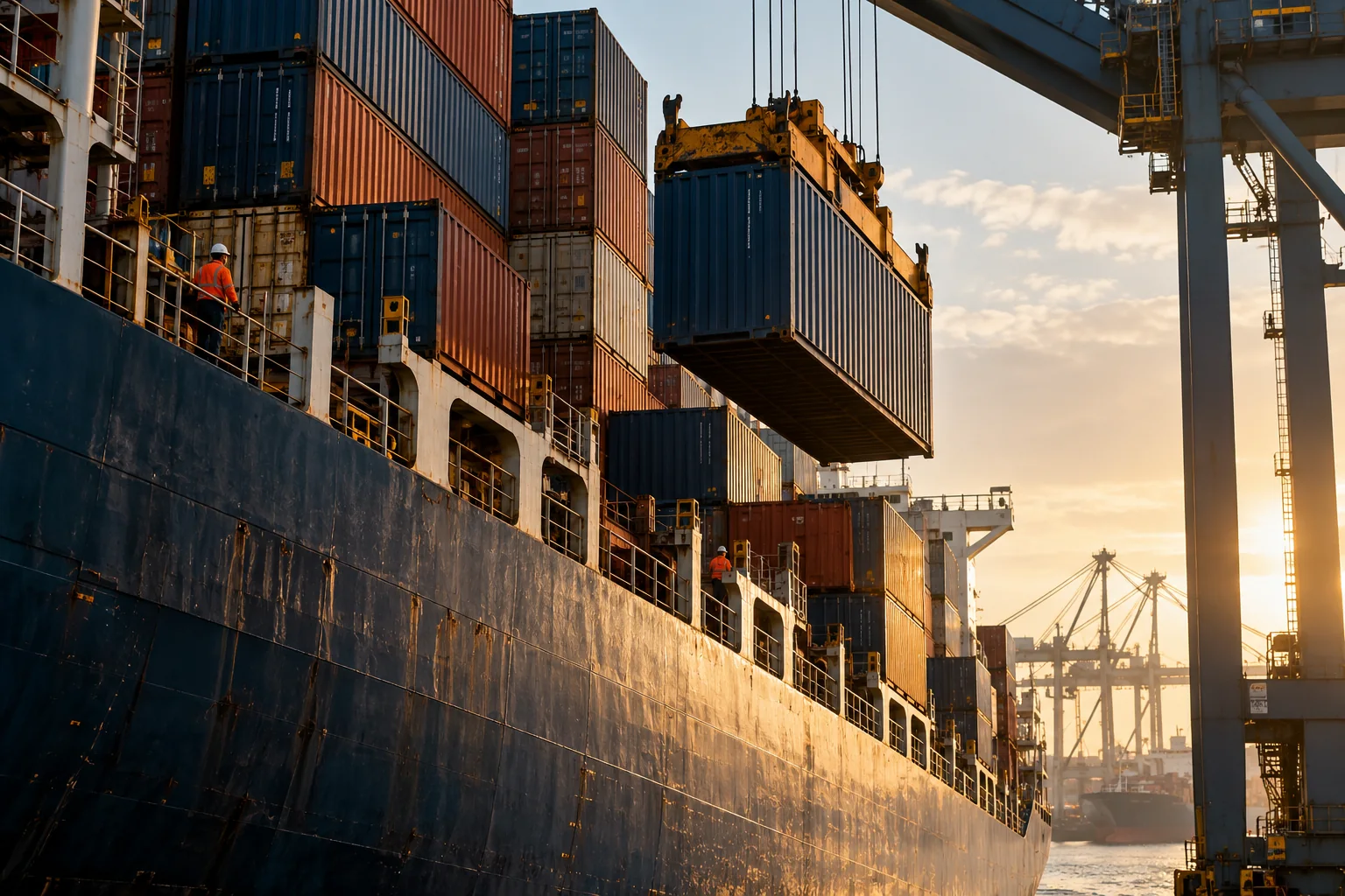 Freight scene: Ocean freight for full containers and smaller shipments.